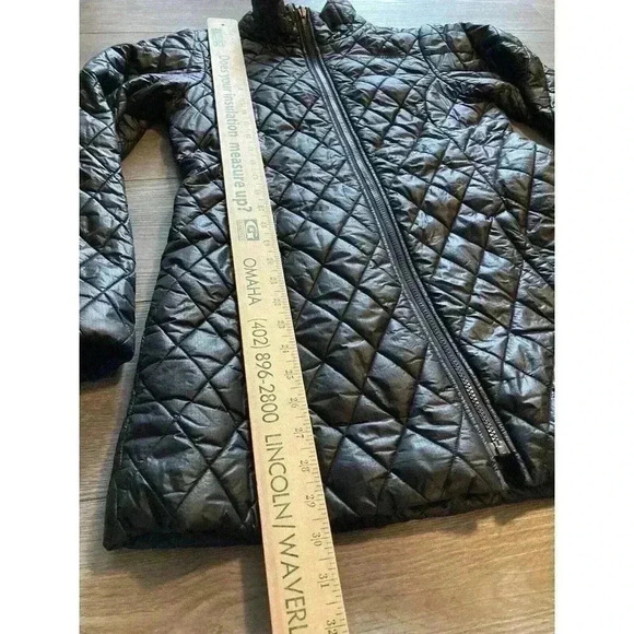 The North Face Quilted Black Mid Length Insulated Puffer Warm Jacket Coat S - Picture 6 of 8